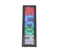 Sxhlseller LED Name Badge 12x48 Pixels with APP Control, Programmable Scrolling Text Display Tag for Exhibition, Hotel, Party, and Store with Magnet and Pin Mounts