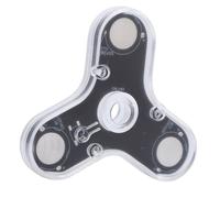 Sxhlseller LED Rotating Gyroscope Kit Challenging Soldering Project for Kids and Adults, PCB 3 Leaves Soldering Practice Kit for Family Education