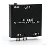 Sxhlseller Line Output Converter, Adjustable Attenuation for Car, with Premium Alloy Isolation Transformer, Converts Speaker to Line Level, 40Hz 20KHz Frequency Response, Black