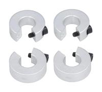 Sxhlseller Linear Rail Stop Collars Lightweight Shaft Limit Fixing Rings for DIY CNC Machine Tools, Aluminum Alloy Clamp On Shaft Collar Set for Stable Operation, 4Pcs for Workshop Workers