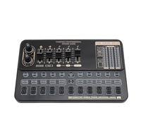 Sxhlseller Live Sound Card, Intelligent Noise Reduction, Voice Changing Mixer for Live Streaming, 16 Special Effects, Accompaniment for Karaoke, Concert Hall