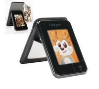 Sxhlseller Magnetic Phone Wallet, Lightweight Magnetic Wallet Stand, Adjustable Leather Magnetic Card Holder for Android iOS Phone, DIY Projection Display, Support Image Exchange