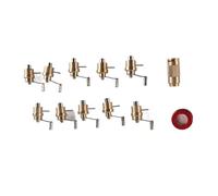 Sxhlseller Mainspring Winder Set, Brass Watch Repair Tool with 10 Hand Cranks and Storage Box for Watchmakers and Enthusiasts, Compatible with ETA 2824 2836 2892 7750 and NH35