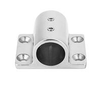 Sxhlseller Marine Pipe Rectangular Base Stainless Steel Square Tube Mount | Mirror Polished Ship Fitting, Tough Railing Pedestal, Yacht Deck Rail Support, Boat Upgrade