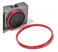 Sxhlseller Metal Ring Cap, Lens Decoration Ring forRicoh GR4 Camera with Precise Fit and Lightweight Design (Red)
