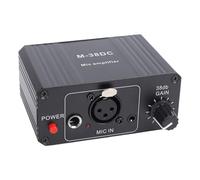 Sxhlseller Microphone Preamp, Studio Quality Sound with +38dB Gain Low Distortion Super Low Latency, XLR 3.5mm 6.35mm Outputs, with 48V Power Supply, for Dynamic Condenser Microphones SM7B