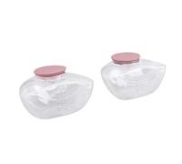 Sxhlseller Milk Collection Cup Replacement for M9 Wearable Breastpump, 150ml Leak Proof Storage Bottles with Food Grade Silicone Design, 2 PCS Set Pack