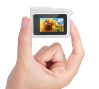 Sxhlseller Mini Digital Camera, HD 1080P Tiny Keychain Camera with 1.14 Inch Screen, Portable Retro Micro Video Recorder for Travel Outdoor School Selfie Cycling (Silver)