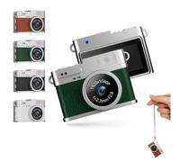 Sxhlseller Mini Keychain Camera, 1080P FHD Video Recorder 2MP Digital Camera with 0.96 Inch Color Screen & Flash Light 6 Filters, Rechargeable Small Retro Cameras for Travel Vlog (Green)