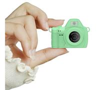 Sxhlseller Mini Keychain Camera, 2K FHD Tiny Retro Digital Camera with 1.47 Inch Screen, LED Fill Light, Pocket Size,Up to 128GB Expansion, ForTravel,Beginners,Party (Gray, Pink,Green,Yellow) (Green)