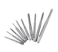 Sxhlseller Mini Tap Set 10Pcs M1 to M3.5 HSS Hand Threading Tool Kit | Micro Screw Threader, Watchmaker Clock Eyeglass Repair, 10 Sizes M1 to M3.5, High Speed Steel Burr