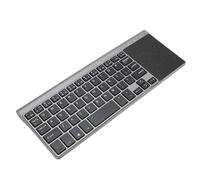 Sxhlseller Mini Wireless Keyboard with Touchpad, Super Thin Portable 2.4G Wireless Keyboard for Computer Laptop TV, Space Gray, Working Distance 59 Keys, Compatible with iOS
