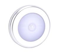 Sxhlseller Motion Sensor Night Light Battery Operated, Automatic On/Off LED Step Light for Hallway Stairs Closet, Cordless Wall Ceiling, ABS Modern Design