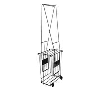 Sxhlseller Multi Sport Ball Collector, Versatile Tennis Ball Pickup Hopper with Reinforced Iron Frame, Easy Transportation for Grass and Concrete Courts
