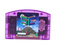 Sxhlseller N64 Flash Cartridge with 16GB Built in Memory, 64DD Emulation and Multi Emulator Support, USB C for Full Game Library and Homebrew (Purple Transparent)