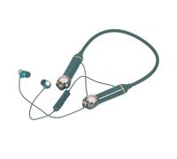 Sxhlseller Necklace Stereo Earphones with RGB Backlight for Workout, Wireless Headphones with Cat Pattern and Neckband for Fitness Enthusiasts (green)