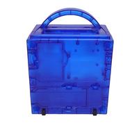 Sxhlseller NGCGC DOL 001 DOL 101 Game Console Replacement Shell, Transparent Game Console Housing, ABS Material, Precise Cutouts, Effective Guard, Enhance Look (Transparent Blue)
