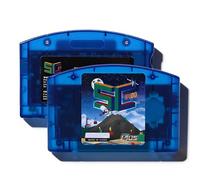 Sxhlseller Open Source N64 Flash Cartridge, Open Source Game Cartridge, Fast Reading Retro HD Gaming with Auto Save Backup, for N64 Console SNES GB GBC SMS GG CHF ROM (Blue Transparent)