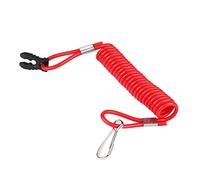 Sxhlseller Outboard Engine Kill Switch Tether Lanyard, Red ABS