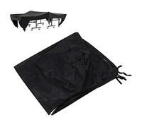Sxhlseller Outdoor Table Tennis Table Cover, Dust Proof, 280x153x73cm | Heavy Duty 190T Polyester Taffeta Cover with Locking Straps for Patio, Courtyard, Backyard