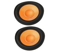 Sxhlseller Paper Speaker Cone, 2-Pack 156mm/6.14in Rubber Surround Diaphragm for Subwoofer & Speaker Unit, Easy Installation Replacement Parts