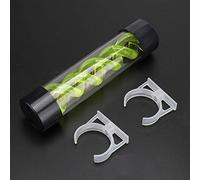 Sxhlseller PC Water Cooling Reservoir 200mm Cylinder Tank for Desktop Rig | Clear Acrylic Coolant Tube, G1/4 Threaded Ports, Leakproof Glue Seal, Custom Gaming Computer Liquid Loop