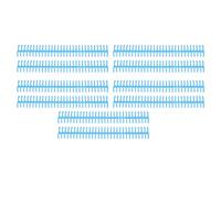 Sxhlseller Plastic 30 Rings Binding Spines for A4 B5 A5 Paper - 10PCS Comb 150 Sheets Capacity - Strong Practicality for Loose Leaf Notebooks, Reports -Excellent Plastic Material (Blue)