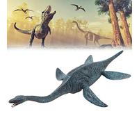 Sxhlseller Plesiosaurus Dinosaurs Toy Real Wood Carving Suitable for Children History Learning Unisex Blue Plastic 30 * 16 * 8cm (Dark Blue)