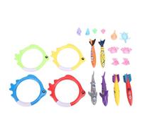 Sxhlseller Pool Diving Toys 20 Piece Sinking Set for Kids, Underwater Treasure Hunt Games with Torpedoes, Rings, Toys and Storage Bag for Boys and Girls Swim