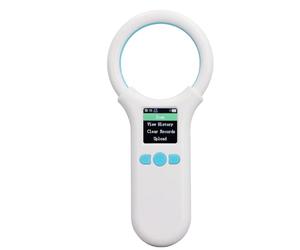 Sxhlseller Portable Animal Tag Reader Handheld Pet Microchip ID Scanner 134.2khz/125khz, High Brightness Screen, Storage Function, for Pet Adoption Agencies