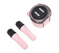 Sxhlseller Portable Bluetooth Karaoke Machine, Mini Karaoke Machine, Speaker, Clear Stable Sound, Wireless Duo Singing, with Double Microphones, for Family Outdoor Party