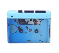 Sxhlseller Portable Cassette Player with 3.5mm AUX Headphone Jack, Automatic Rewind Fast Forward, USB Type C Power, 2 AA Battery Option, Includes Earphones Lanyard