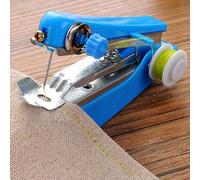 Sxhlseller Portable Mini Sewing Machine Handmade Stitch Tool | Compact Manual Repair for Fabric Hemming On-The-Go (Assorted Color)