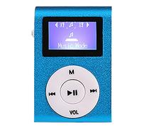 Sxhlseller Portable MP3 Player, Mini Music Player with Metal Shell, 128MB Storage, Clamp/Holder-On Lavalier Design for Running, Sports, Students - Plug & Play, Long Battery Life, HiFi Sound