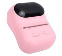 Sxhlseller Portable Sticker Printer, Bluetooth Thermal Printer with APP, Pocket Barcode Sticker Maker Black and White Printing for Small Business Notes Journal (Pink)