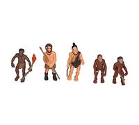Sxhlseller Prehistoric Human Figurine Set 5Pcs Ancient Model Toys | Early Ancestor Statues, Educational Anthropology Diorama, Science Classroom Teachers
