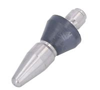 Sxhlseller Pressure Washer Jet Nozzle, Stainless Steel Mini Compact Middle Head Rear 6 Holes Replacement with 1/4in NPT for 5000 PSI Hot and Cold Water Up to 100C (Large Head Rear 3 Holes 3/8in NPT)