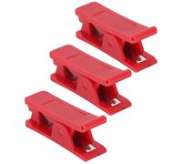 Sxhlseller PTFE Tubing Cutter Compact Stainless Steel Vane/Wing Efficiently Cuts Soft Tubes for Plumbing, 3 Pcs Soft Pipe Cutter for Nylon PVC PU Hose, Suitable for Various Applicable Scenes (Red)