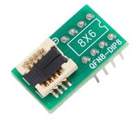 Sxhlseller QFN8 to DIP8 Socket Adapter for IC Chip Programming | WSON8 MLF8 MLP8 DFN8 Compatible, 8x6mm Chip Test Board, Burn In Support, SMD Converter Tool