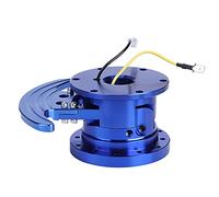 Sxhlseller Racing Steering Wheel Arrow Storage Case Hub Kit for Easy Fit for Access and Racing Seats, Stainless Steel Tilt Flipped Adapter for Car Enthusiasts, Colorful/Blue/Black (Blue)