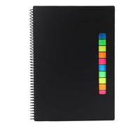 Sxhlseller Reusable Notebook Spiral Bound Erasable Notepad with APP Connectivity, Includes 30 Lined and Dotted Pages Plus 180 Sticky Notes for Organization