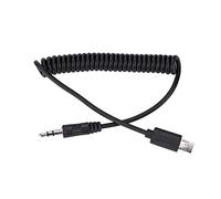Sxhlseller RM-VPR1 3.5mm/2.5mm S2 Shutter Release Cable for A7III A9 A99 II A7 II A6500, Spiral Coiled Cord Connects Remote Trigger to Camera for Models (3.-S2#01)