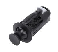 Sxhlseller RV Cabinet Push Button Lock Keyless Cupboard Latch (Black) | Secure Door Catch, Polished Chrome Finish, Smooth Knob Release, Campervan Travel Hardware, Easy Screw Mounting