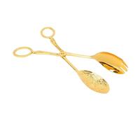 Sxhlseller Salada, Easy to Clean Food, The Pliers Not Slipped in Many Ways for Buffet for Cake Bread Fruits Served (Gold)