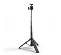 Sxhlseller Selfie Stick Tripod, 360 Degree Ball Head with Cold Shoe Mount for Smartphones Mirrorless Cameras, 5 Sections Retractable to 19.5cm, Non Slip Pad Quick Twist Knob Design