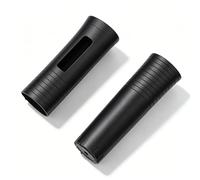 Sxhlseller Silicone Microphone Protective Cover Set, Shock Proof Anti Slip Grip, Humidity Guard, Soft Warm Touch, Case Holder for Wireless Microphones KTV Karaoke (Black)