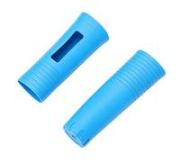 Sxhlseller Silicone Microphone Protective Cover Set, Shock Proof Anti Slip Grip, Humidity Guard, Soft Warm Touch, Case Holder for Wireless Microphones KTV Karaoke (Blue)
