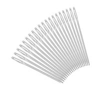 Sxhlseller Silver Big Eye Knitting Needles, Set of 20 52mm Embroidery Sewing Needles, Stainless Sewing for Easy Threading