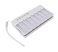 Sxhlseller Smart Piano Keyboard, Portable Piano Electronic Keyboard with Colorful Guided Lights, Multiple Instrument Voices, for Beginners and Children (White)