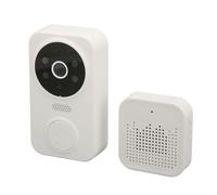 Sxhlseller Smart Visual Doorbell, WiFi 2.4GHz, HD Night, 2 Way Talk, IP65 Waterproof, Rechargeable Battery, with Indoor Unit, for Home Security